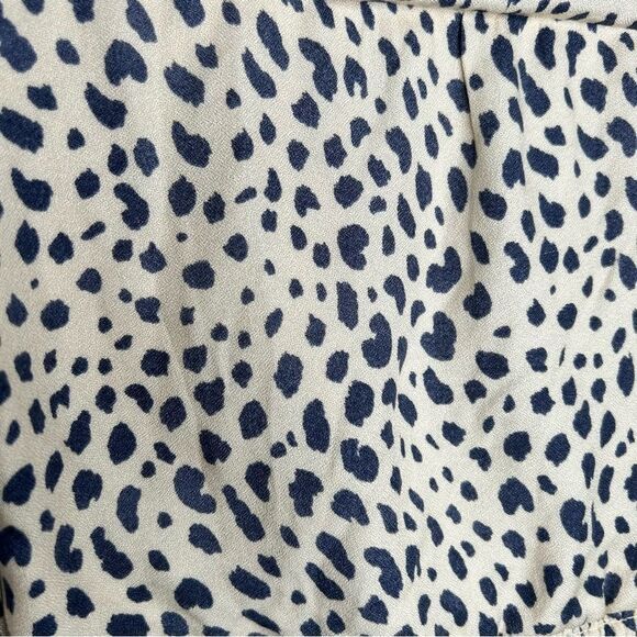 Urban Outfitters Urban Romantics animal print polka dot crop Blouse size small - Picture 6 of 8